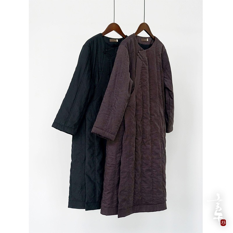 言午葵原创复古仿铜氨柔软斜襟