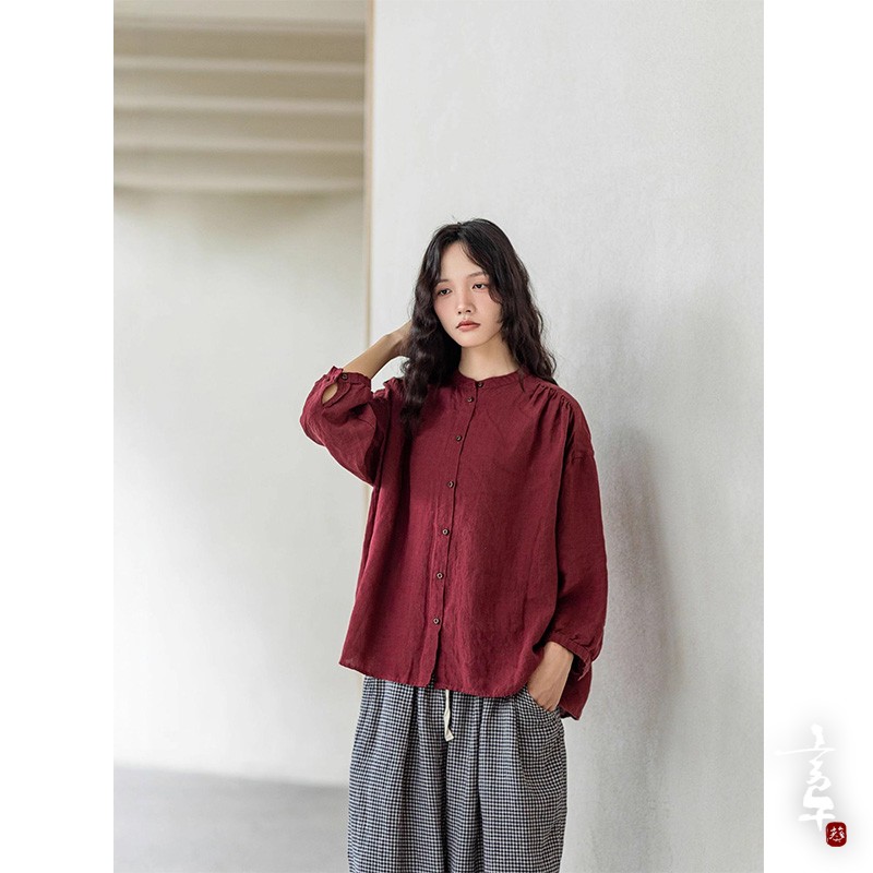 言午葵四季好穿新中式汉麻