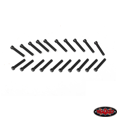 RC4WD外六角螺丝 20x（M2x10mm）（黑色）     Z-S0072