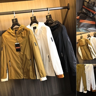 意大利PSENY/柜2980！夏季男士3M反光连帽透气网眼轻薄连帽夹克潮