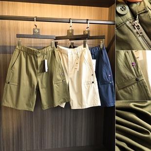 日系紫标系列!定织面料!夏季男士亲肤透气凉感速干工装休闲短裤