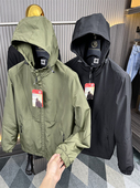 户外 防风防水 秋季 鼎奢欧货 男士 纯色连帽两色防泼水夹克