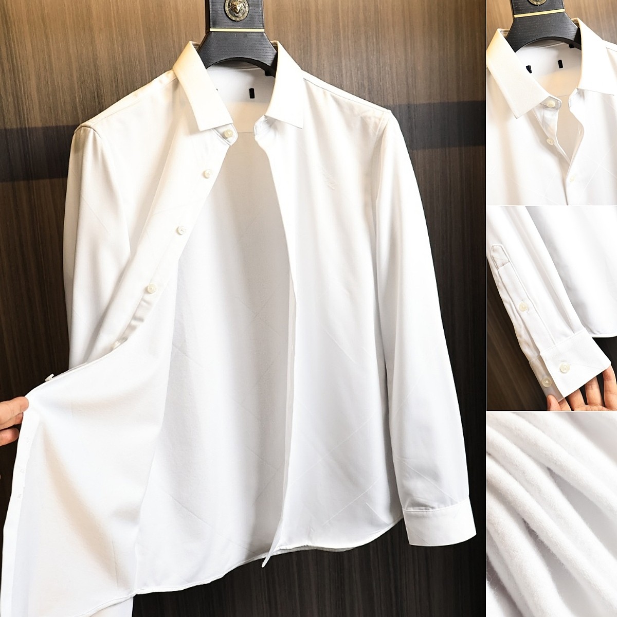 柜子牛货！内里拉绒哦！秋冬男士商务正装白保暖加绒翻领长袖衬衫,男装,衬衫,淘宝优惠券,粉丝福利购,淘宝优惠卷