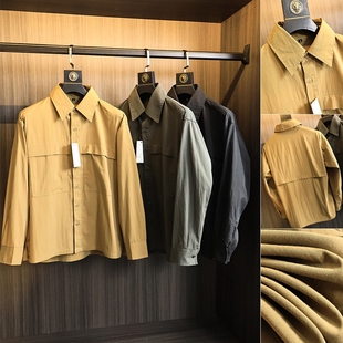 拿捏各种体型！日系轻工装！秋季廓形裁剪百搭宽松翻领长袖衬衫男