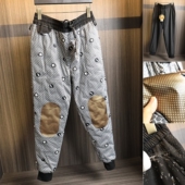 高端线 潮 户外三防科技发热保暖束脚运动羽绒裤 鹅绒裤 秋冬男士