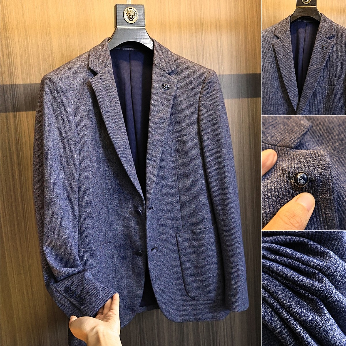 挂牌400+段位！挺括有型！秋季男士纯色提花质感商务通勤便服单西,男装,休闲西服,淘宝优惠券,粉丝福利购,淘宝优惠卷