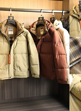 高蓬松~ODM公司订单！秋冬男士户外防水绗棉保暖连帽休闲棉衣外套
