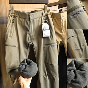 复合加绒立体裁剪直筒休闲裤 秋冬男士 潮 科技防水 加州户外订单