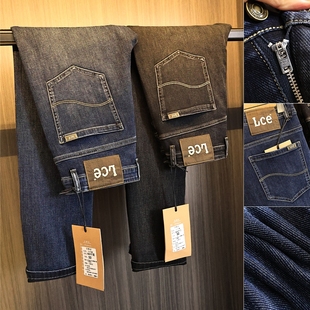 做工精湛！ODM公司新品！秋季男士纯色棉弹水洗直筒修身牛仔裤潮