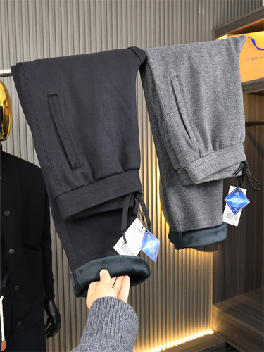 贼抗冻~毛呢复合绒！加绒裤