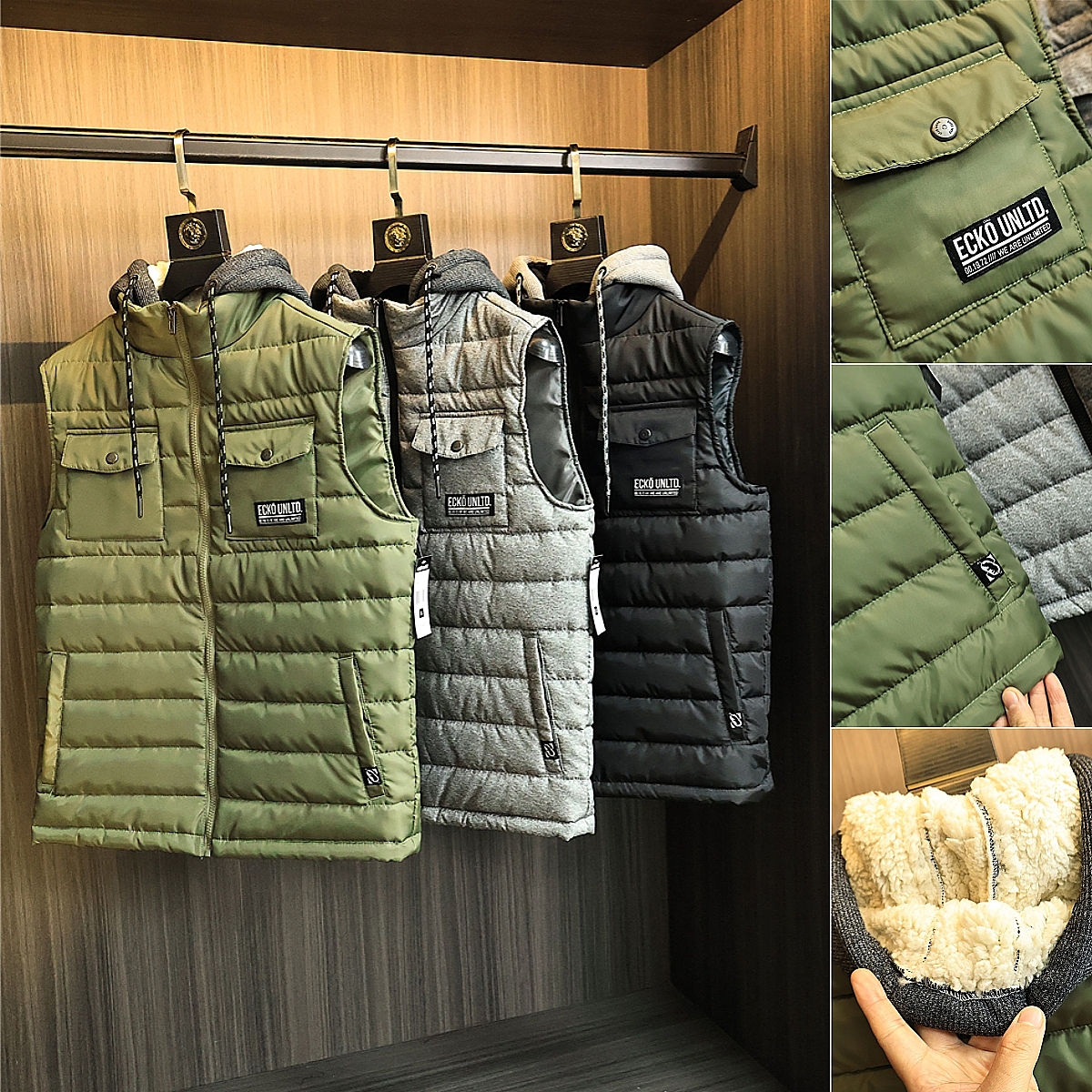 整单公司货/欧美范棉马甲