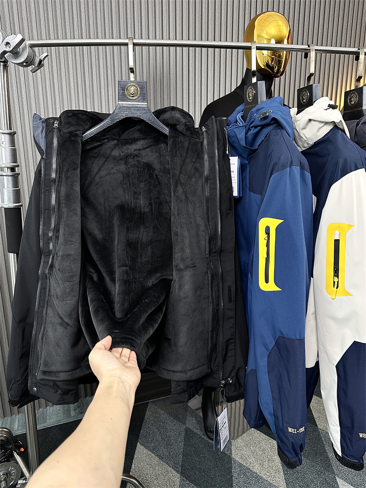砖业版3合一！加绒内胆冲锋衣
