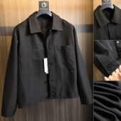 暗黑系 秋季 男士 欧美订单 轻商务潮流百搭翻领短款 贴袋夹克外套