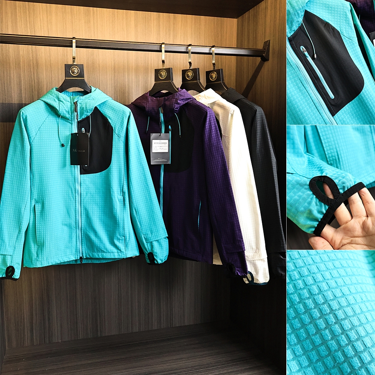 轻量化透气方格肌理料！休闲夹克