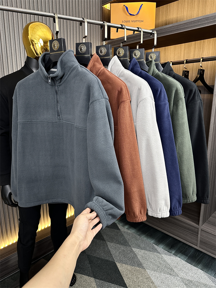 双面抗静电摇粒绒！保暖宽松卫衣