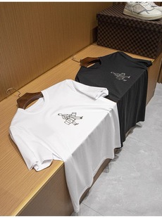 【小仆人系列】铜氨丝光棉 夏季男士高端轻奢时尚百搭圆领短袖T恤