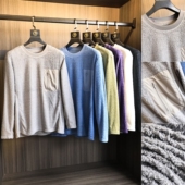 0压透气超轻量化 T恤 户外运动圆领保暖长袖 颗粒摇粒绒 秋冬男士