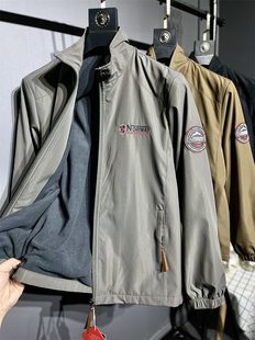 出挪威单~户外K单原货!内里摇粒绒!秋季加绒三防立领夹克外套男