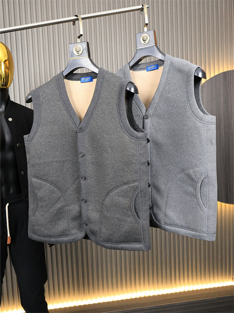 防风保暖！加绒加厚！秋冬男士纯色无袖坎肩抓绒保暖背心马甲外套,男装,常规马甲,淘宝优惠券,粉丝福利购,淘宝优惠卷