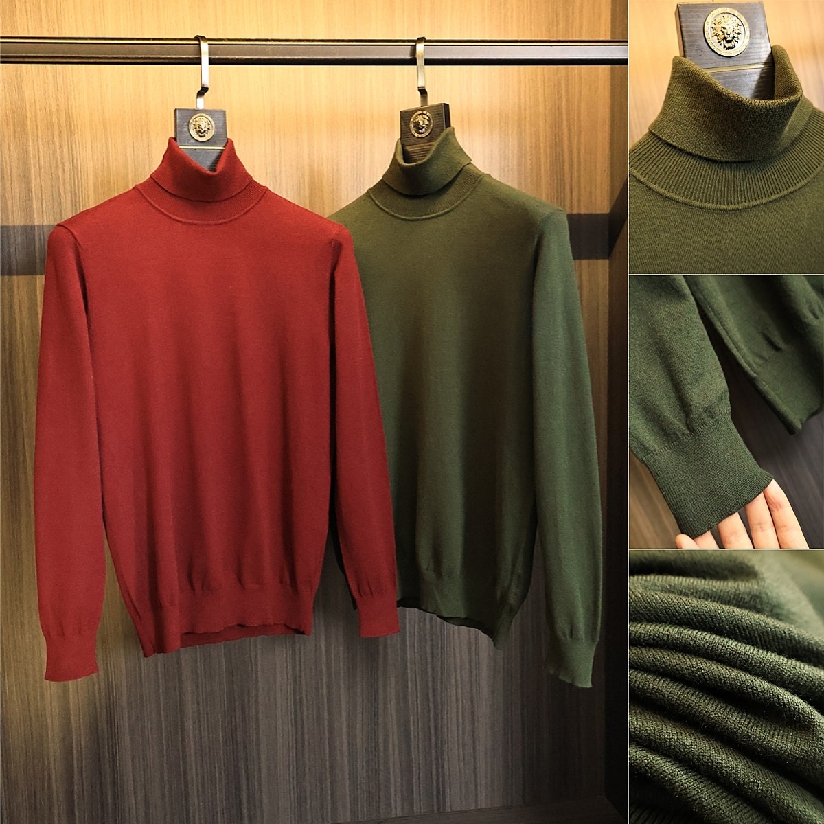 走欧美订单/可翻高领针织衫 2025年早春男士纯色百搭保暖长袖毛衣,男装,针织衫/毛衣,淘宝优惠券,粉丝福利购,淘宝优惠卷