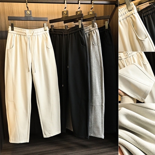 太舒适了 棉混纺直筒百搭休闲裤 显瘦锥形 男士 2025年春季 自留款
