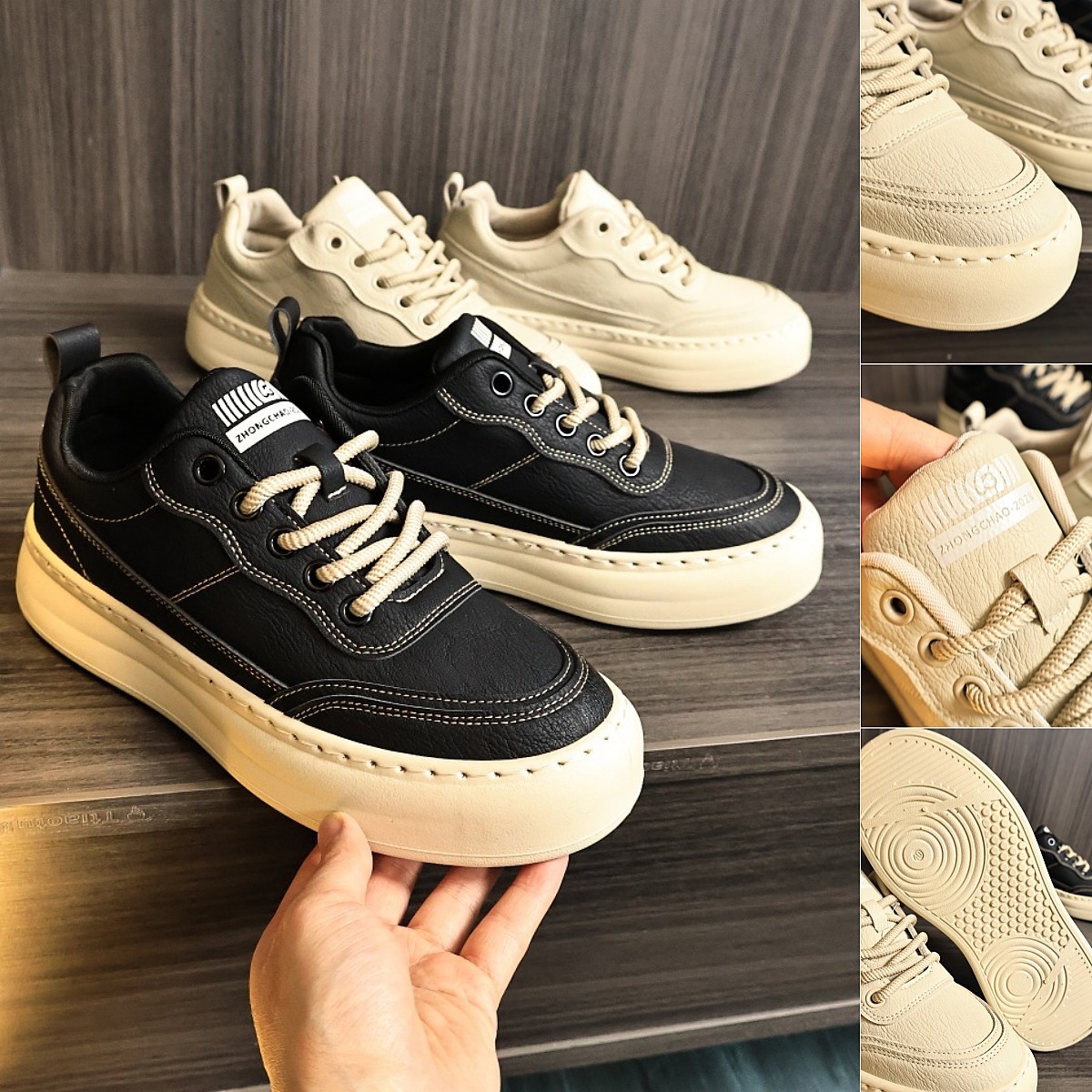 公司订单！隐藏厚底！春秋男士纯色百搭防滑耐磨时尚板鞋休闲鞋潮,流行男鞋,时尚休闲鞋,淘宝优惠券,粉丝福利购,淘宝优惠卷