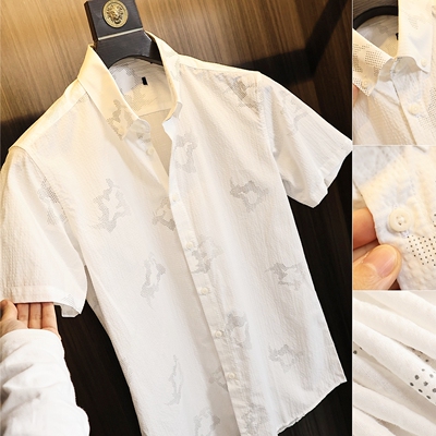 棉质混纺【泡泡纱】衬衫