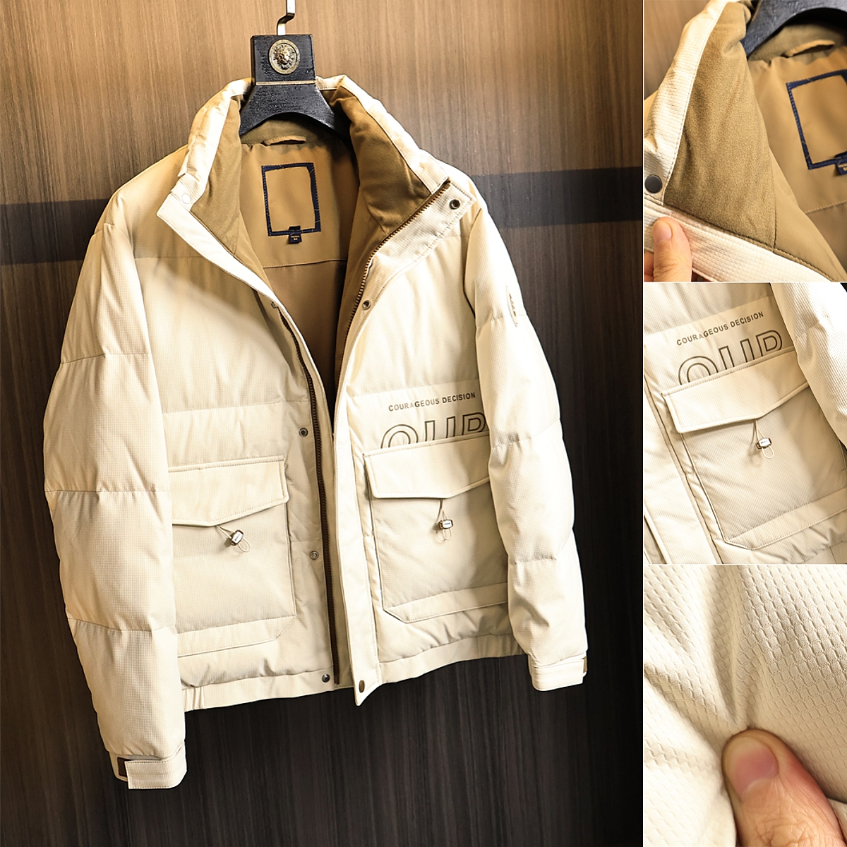 90鸭绒填充~H家原货！羽绒服外套