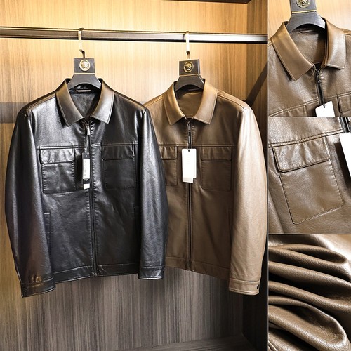 琎口超纤皮！淡淡哑光！夹克外套