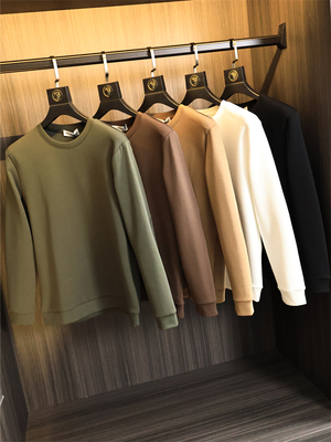 意奢！丝光空气层！圆领卫衣男