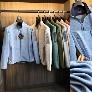 户外飞禽系列 岛国阳离子面料 25年春季男士压胶贴袋拉链夹克外套