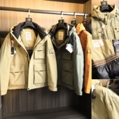 户外山系风 多口袋连帽保暖羽绒服外套 轻工装 极寒系列 秋冬男士