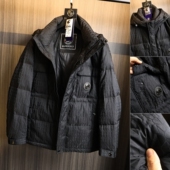 秋冬气质男士 高端肌理提花感 ODM公司单 加厚保暖立领羽绒服外套