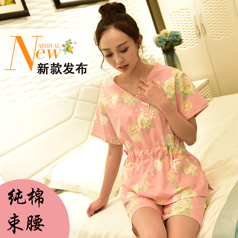 高档纯棉情侣汗蒸服女韩版SPA水疗休闲家居美容服男按摩桑拿洗浴