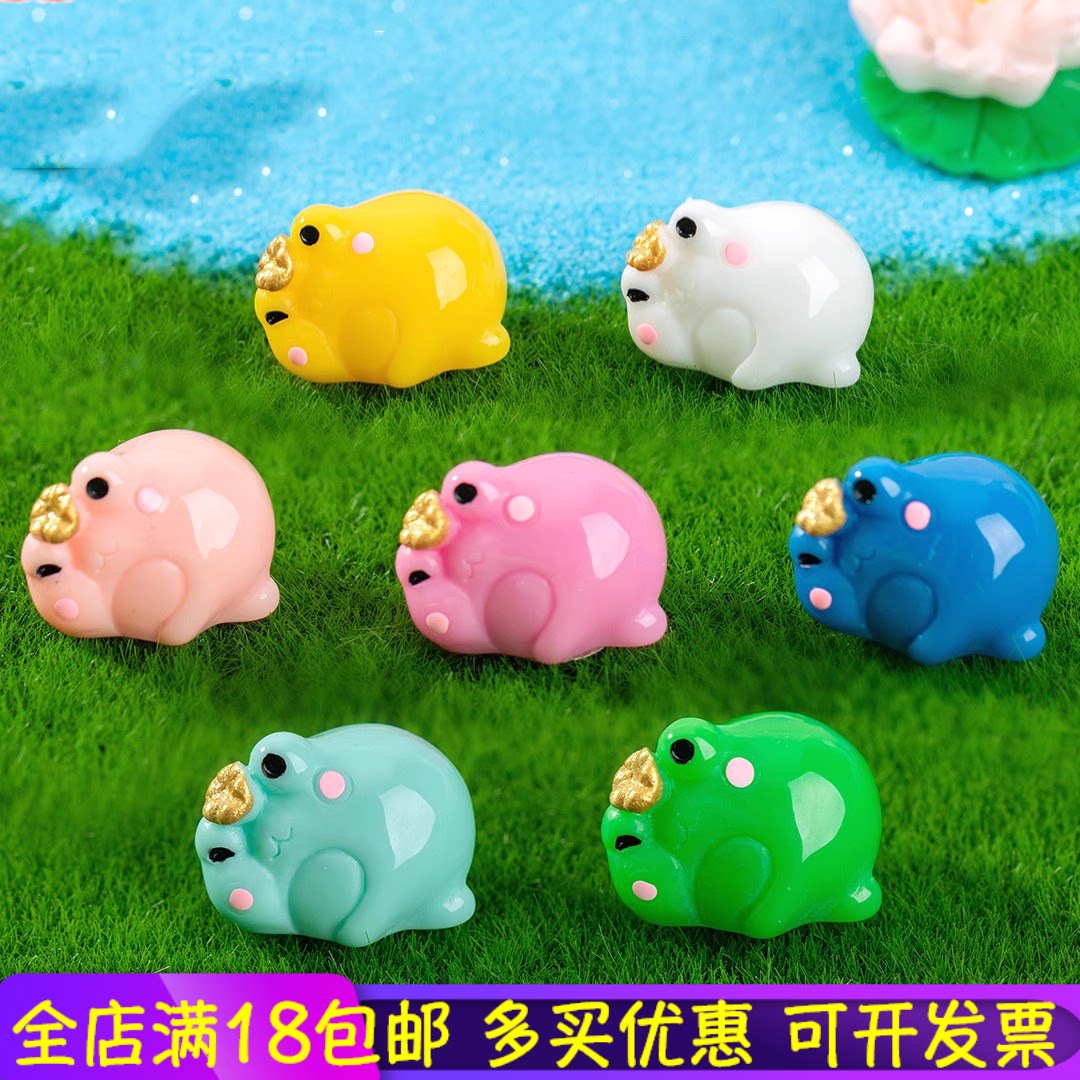 微景观可爱卡通躺姿皇冠小青蛙苔藓园艺造景简约创意桌面饰品摆件