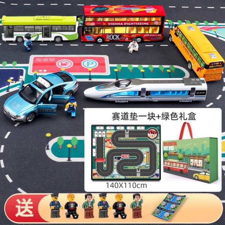 儿童大号公交双层巴士玩具模型