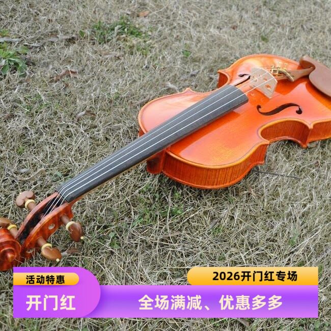 knonus卡农乐器演奏级纯手工制作天然虎纹意大利进口料高档小提琴