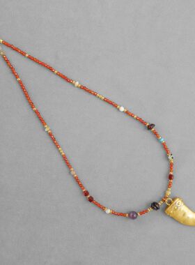 独特简约中式串珠锁骨链