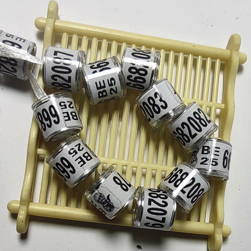 2025荷兰比利时德国足环刻字正规鸽子脚环外国鸽环统一