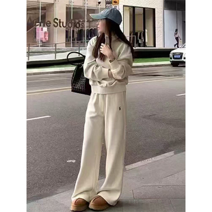 慵懒风加绒卫衣卫裤 女韩系时尚 两 休闲运动套装 20252025实拍秋冬季