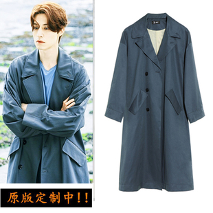 韩剧九尾狐李栋旭同款男士秋风衣外套夹克衫宽松常规翻领休闲潮流