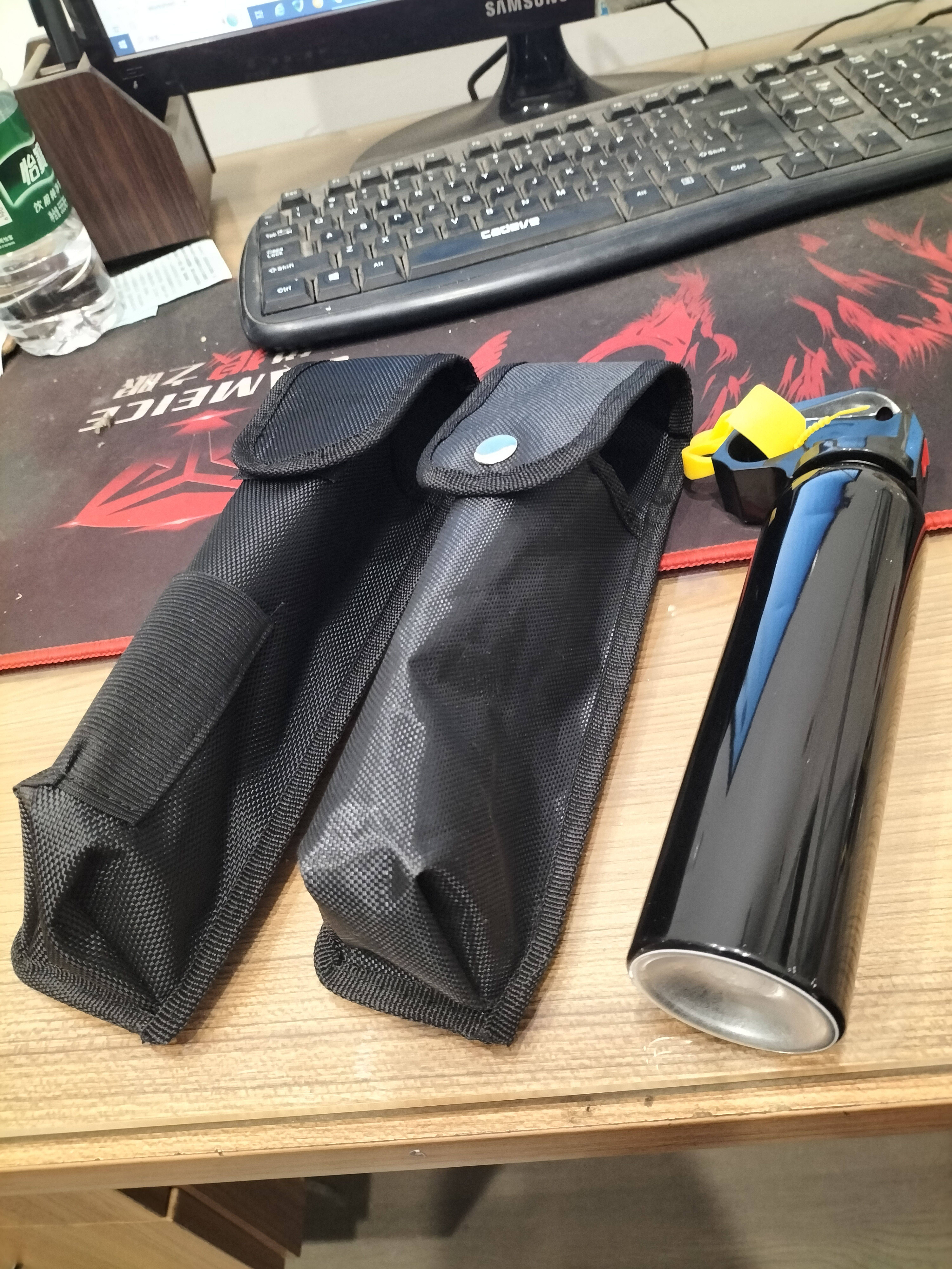 现货跨境户外多功能手电筒便携式电筒尼龙套 水杯挂腰套灭火器套