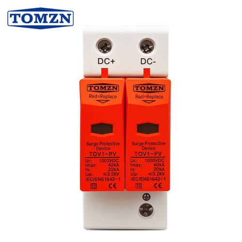 TOMZN光伏浪涌保护器同正直流DC1000V 2P防雷SURGE PROTECTOR