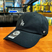 47brand 软顶小标鸭舌帽女百搭遮阳帽情侣款 黑色 LA棒球帽子男