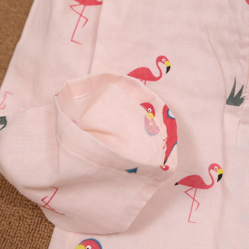 여름 얇은 면화 감금 옷 더블 브레스트 잠옷 출산 가정 의류 긴팔 간호 의류 간호 복