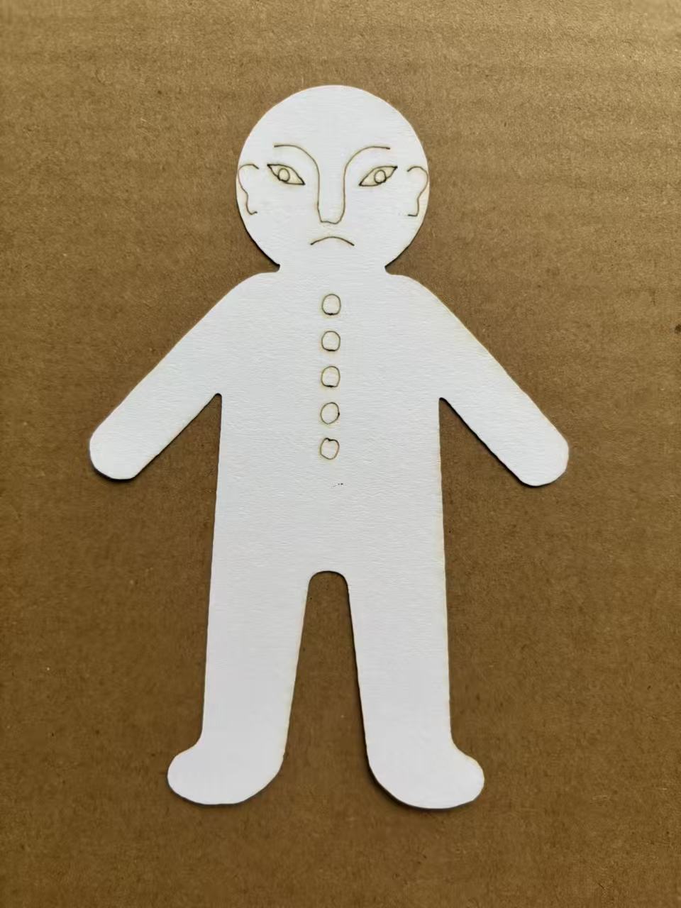 手工剪纸开五官人物男女通用破盖印民间艺术用途广泛
