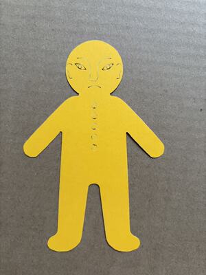 手工剪纸开五官人物男女通用破盖印民间艺术用途广泛