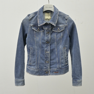 小个子外套ABLE JEANS正品女士春季牛仔夹克复古街头显瘦短款上衣