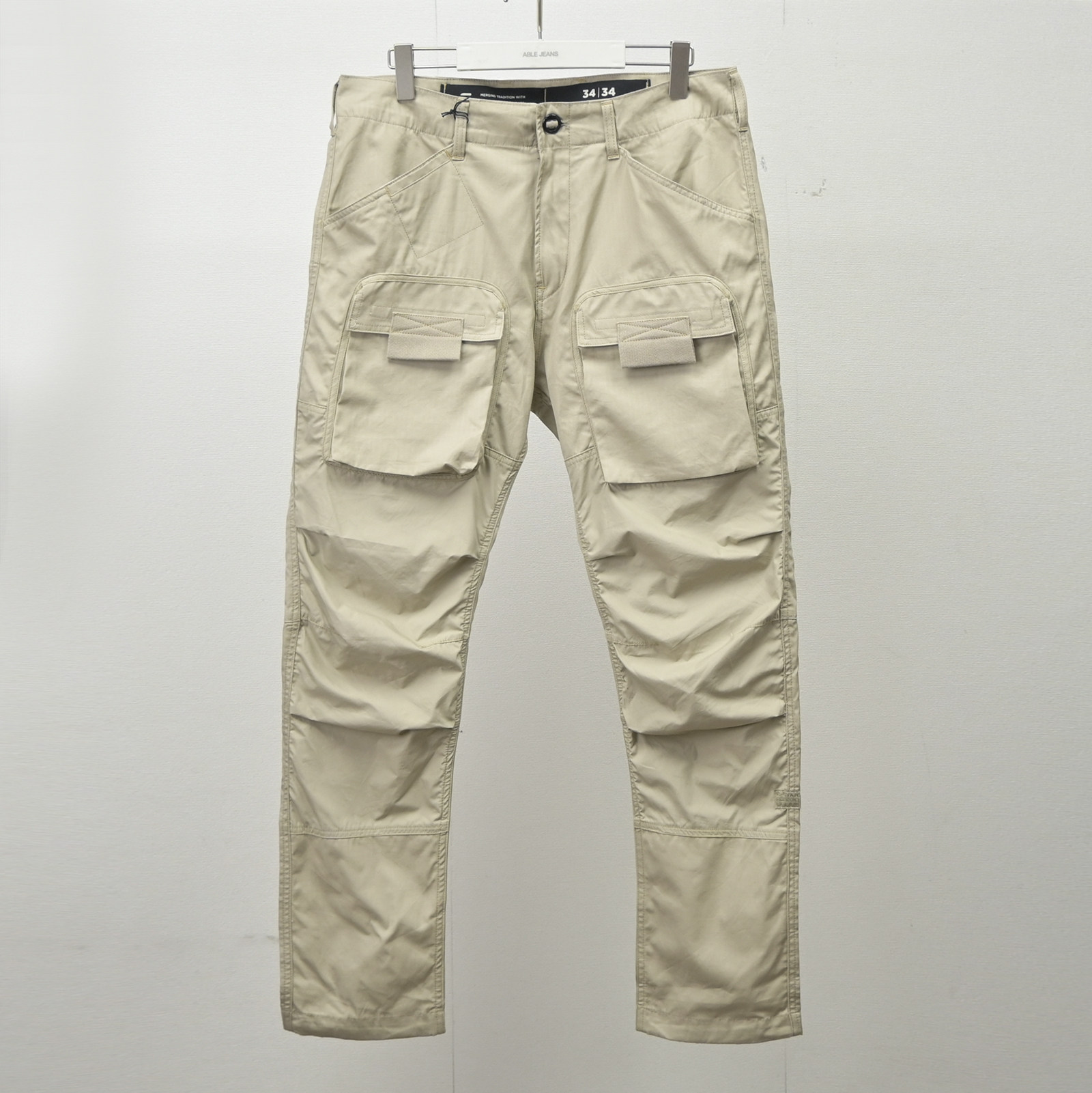 大码春夏薄款新款CARGO多口袋立体剪裁男工装裤潮流军旅风休闲裤