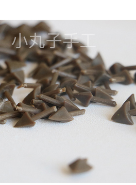 小丸子手工毛线扭扭棒小鸟嘴巴手工diy仿真鸟喙鸟嘴 黑色棕色鸟嘴